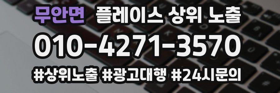 무안면 플레이스 상위 노출