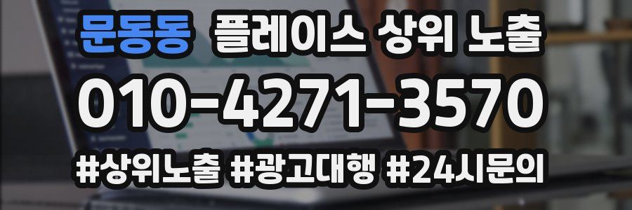 문동동 플레이스 상위 노출