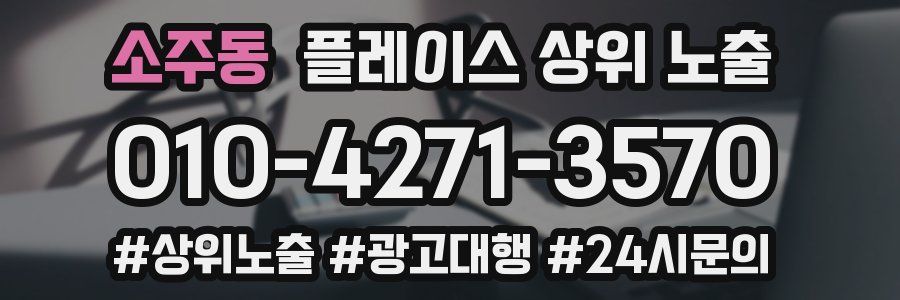소주동 플레이스 상위 노출