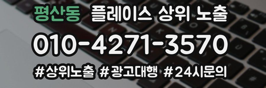 평산동 플레이스 상위 노출