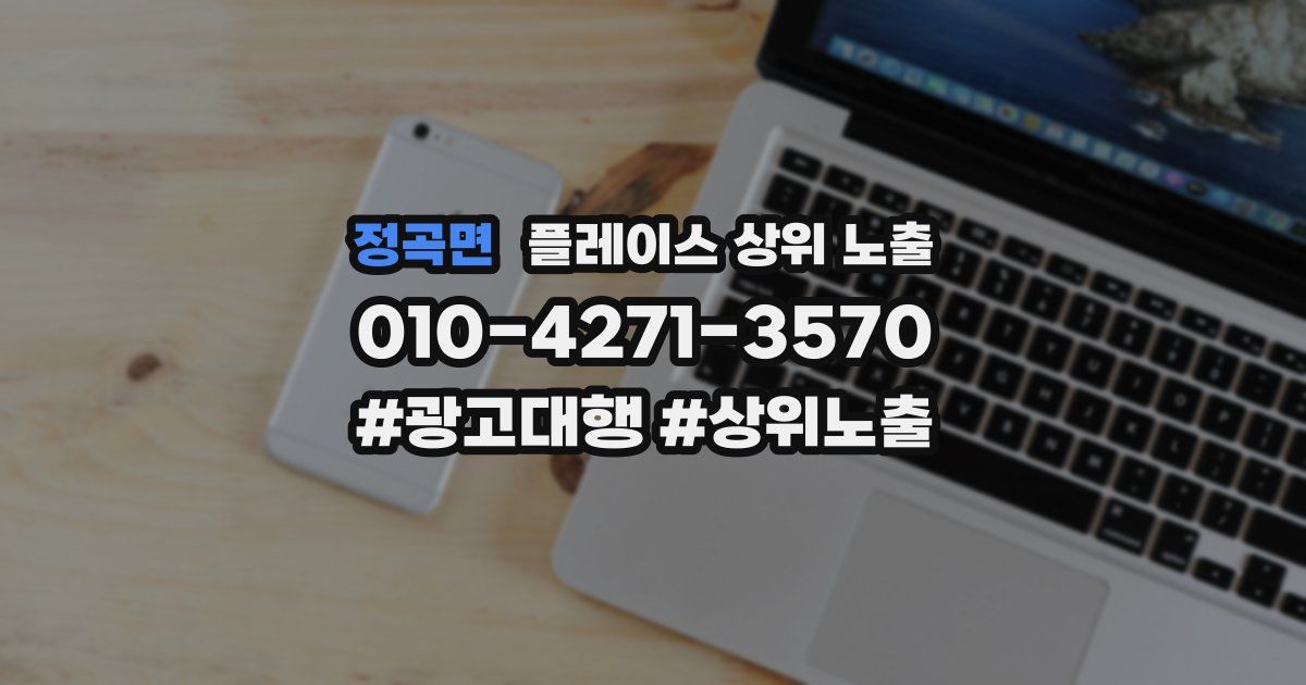정곡면 플레이스 상위 노출