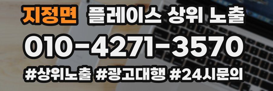 지정면 플레이스 상위 노출