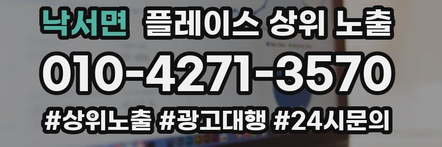 낙서면 플레이스 상위 노출