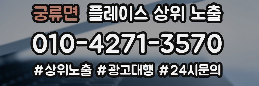 궁류면 플레이스 상위 노출