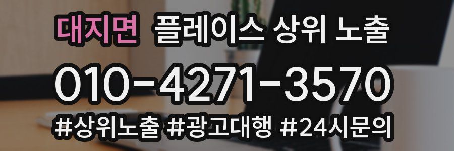 대지면 플레이스 상위 노출
