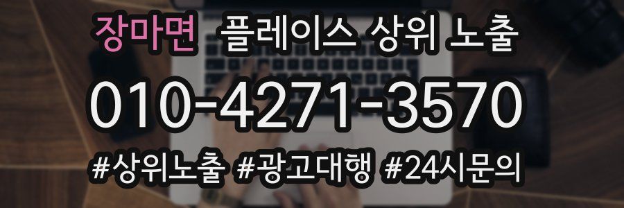 장마면 플레이스 상위 노출