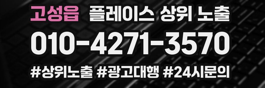 고성읍 플레이스 상위 노출
