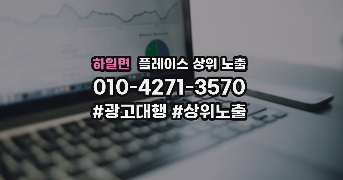 하일면 플레이스 상위 노출