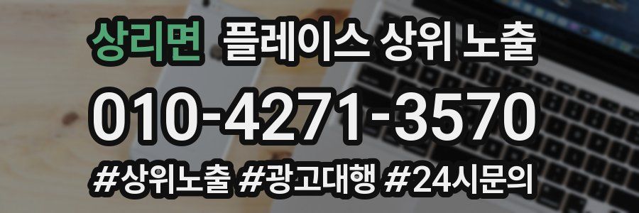 상리면 플레이스 상위 노출