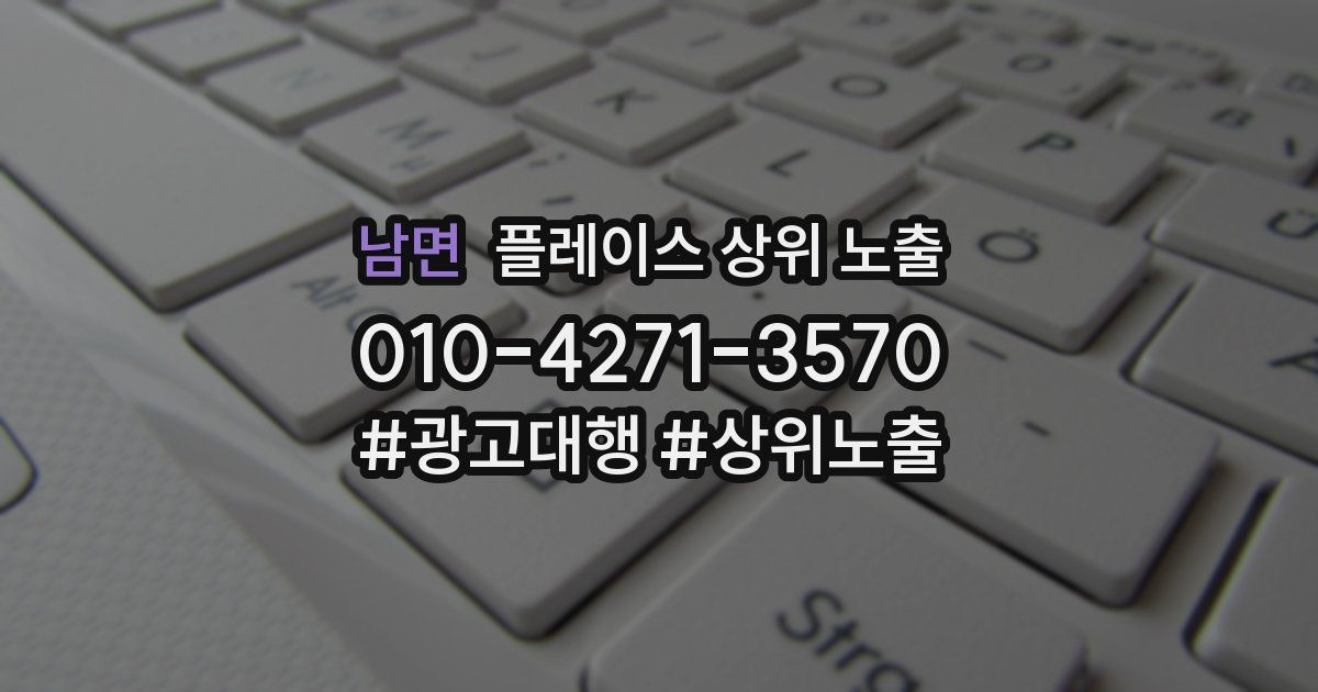 남면 플레이스 상위 노출