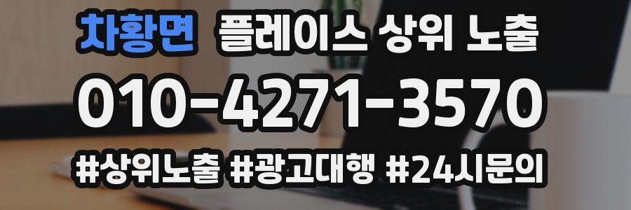차황면 플레이스 상위 노출