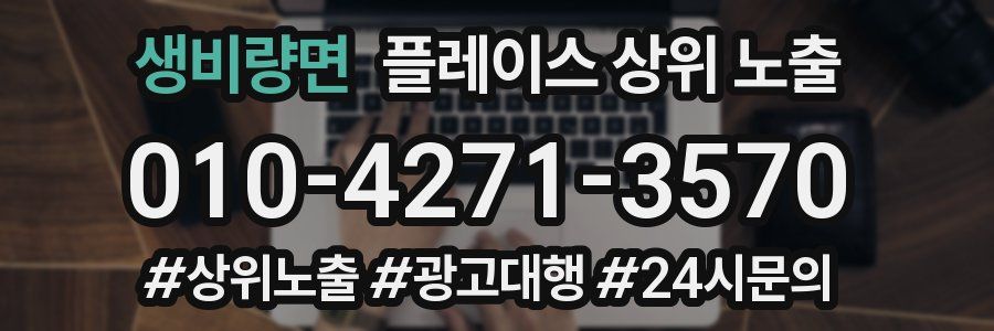 생비량면 플레이스 상위 노출