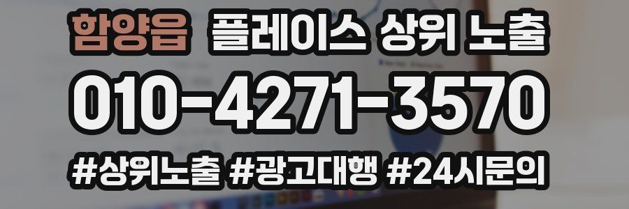 함양읍 플레이스 상위 노출