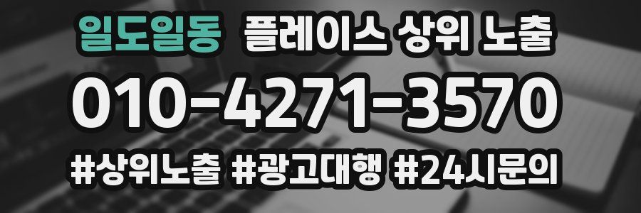 일도일동 플레이스 상위 노출