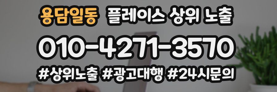 용담일동 플레이스 상위 노출