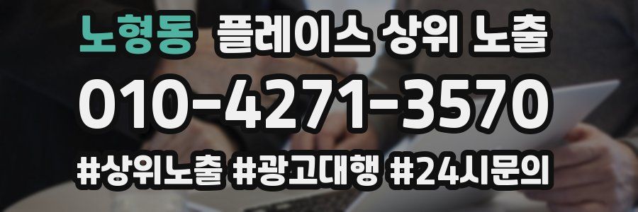 노형동 플레이스 상위 노출