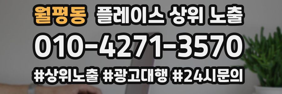 월평동 플레이스 상위 노출