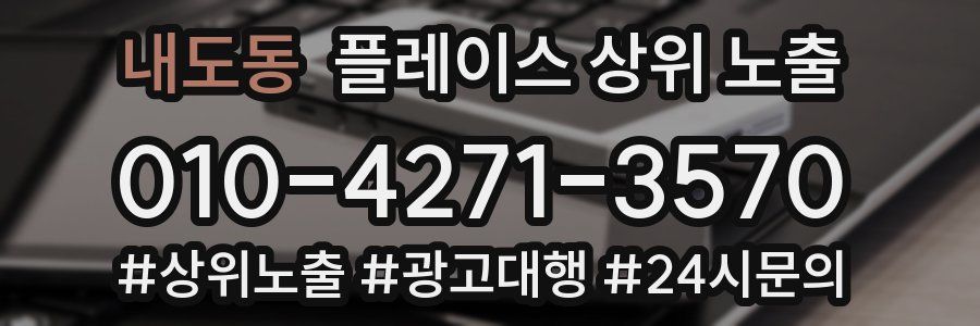 내도동 플레이스 상위 노출