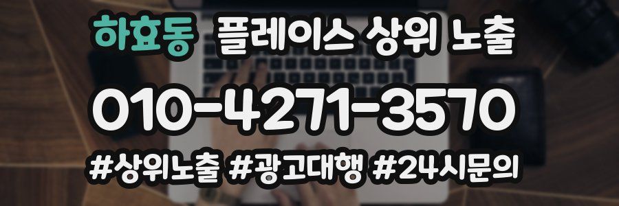 하효동 플레이스 상위 노출