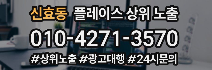 신효동 플레이스 상위 노출