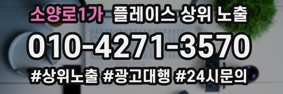 소양로1가 플레이스 상위 노출
