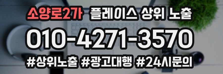 소양로2가 플레이스 상위 노출
