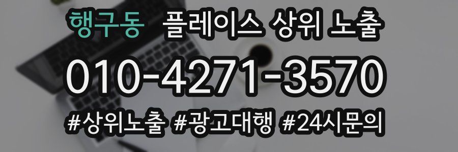 행구동 플레이스 상위 노출