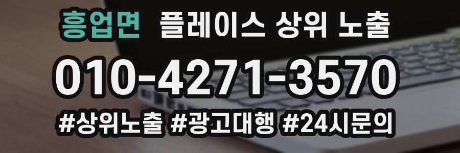흥업면 플레이스 상위 노출