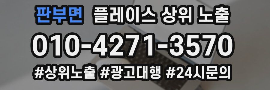 판부면 플레이스 상위 노출