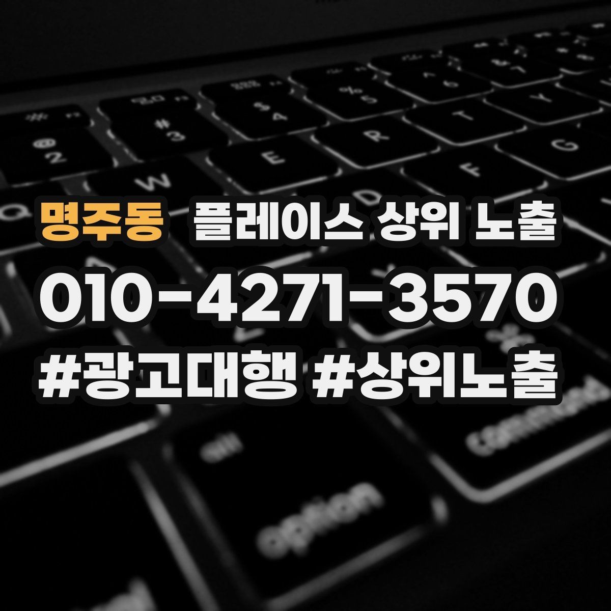 명주동 플레이스 상위 노출 최저가 대신 신뢰를 주는 문구