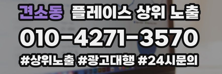 견소동 플레이스 상위 노출