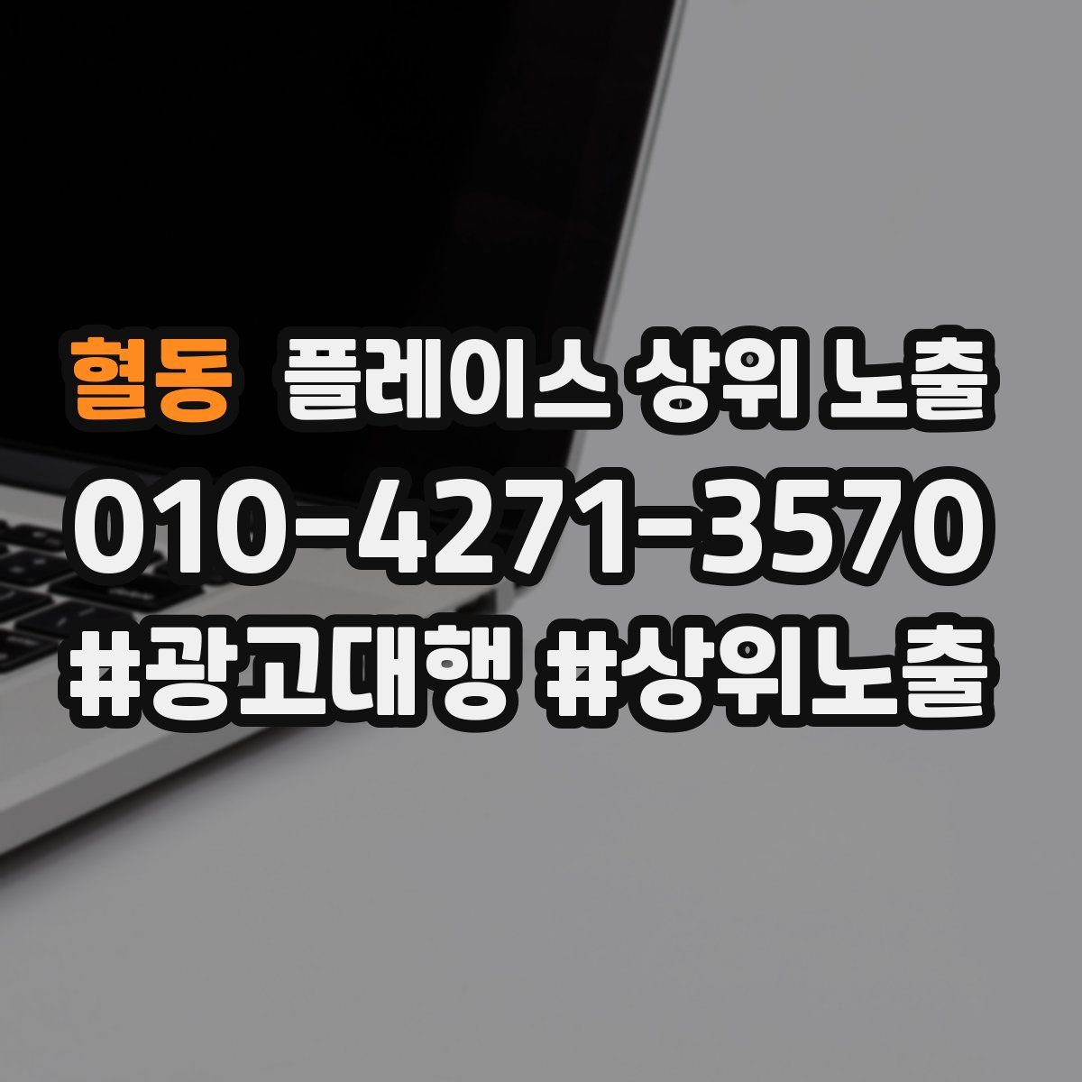 혈동 플레이스 상위 노출