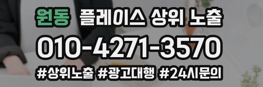 원동 플레이스 상위 노출