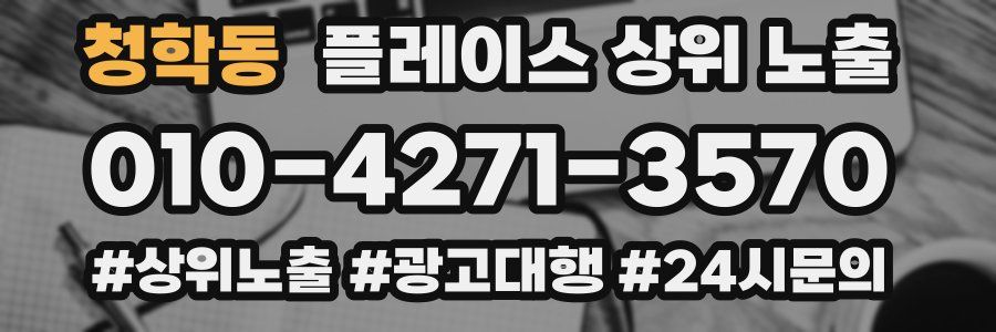 청학동 플레이스 상위 노출