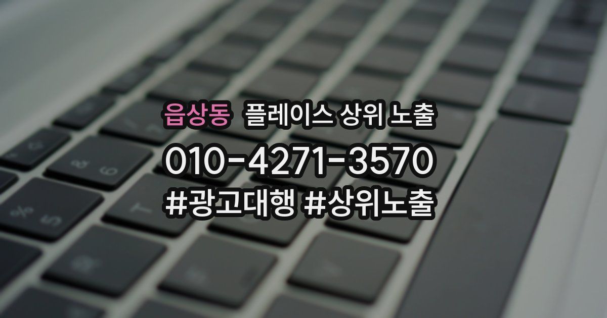 읍상동 플레이스 상위 노출