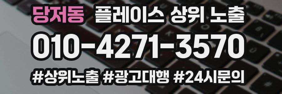 당저동 플레이스 상위 노출