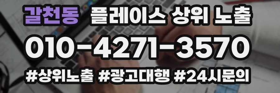 갈천동 플레이스 상위 노출