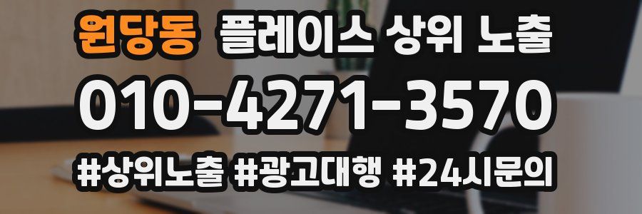 원당동 플레이스 상위 노출