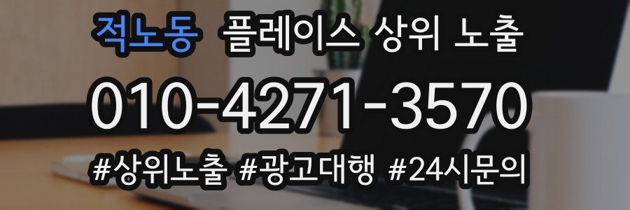 적노동 플레이스 상위 노출