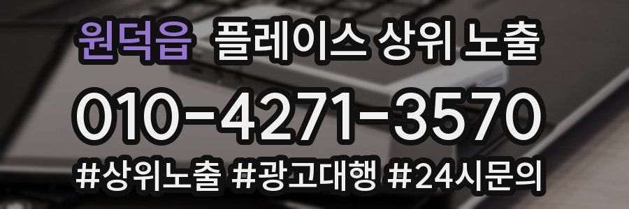 원덕읍 플레이스 상위 노출