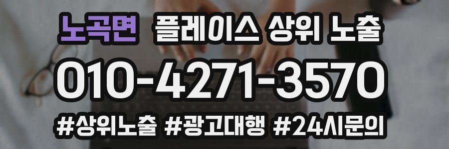 노곡면 플레이스 상위 노출