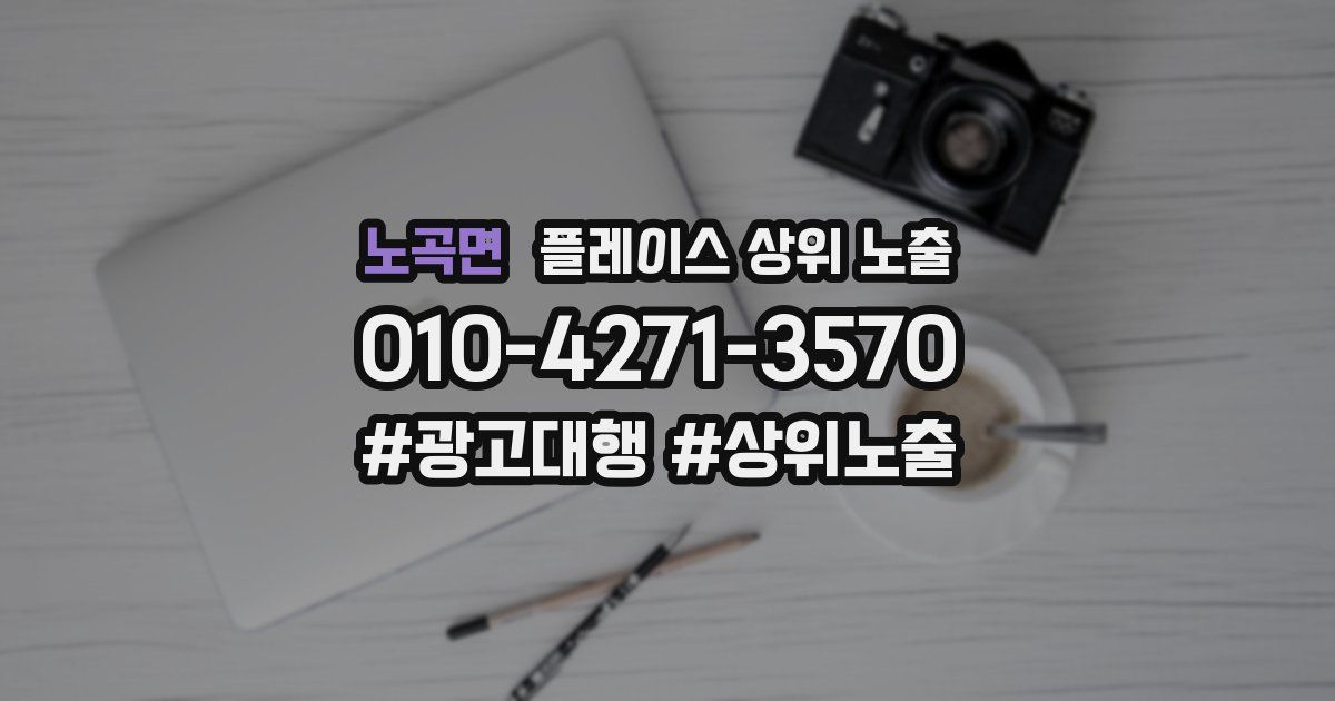 노곡면 플레이스 상위 노출