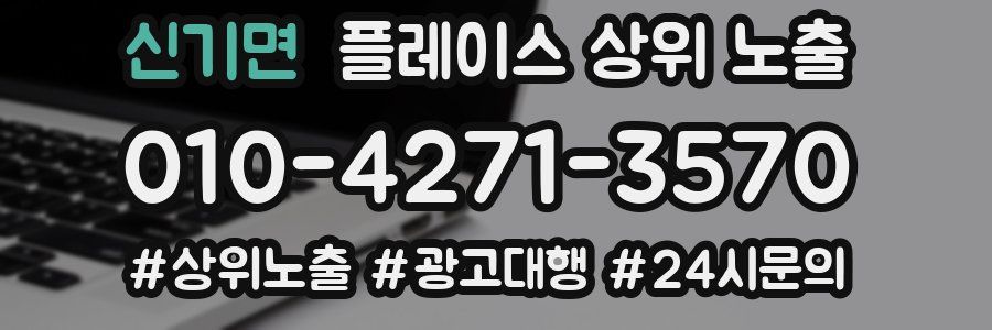 신기면 플레이스 상위 노출