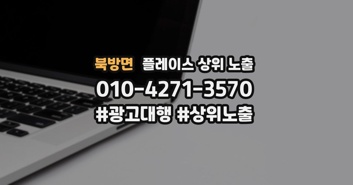 북방면 플레이스 상위 노출