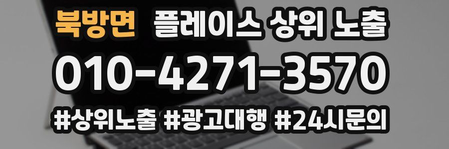 북방면 플레이스 상위 노출