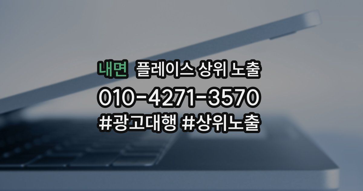 내면 플레이스 상위 노출
