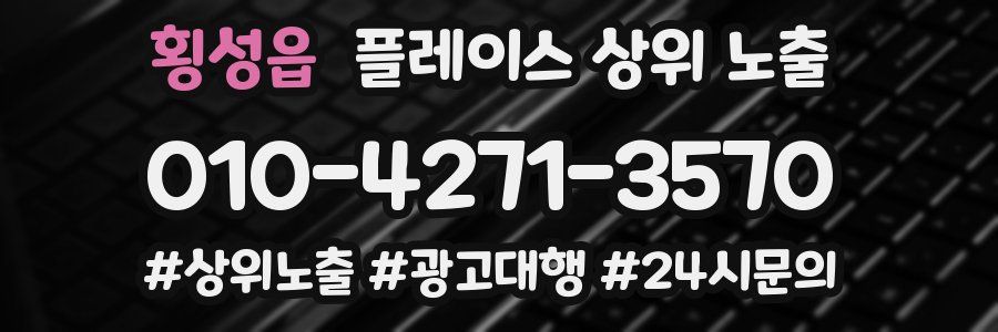 횡성읍 플레이스 상위 노출
