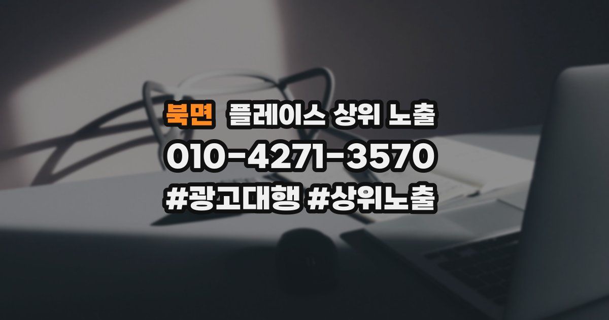 북면 플레이스 상위 노출