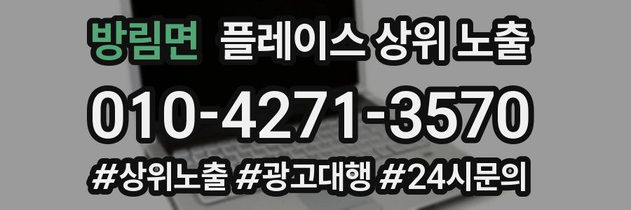 방림면 플레이스 상위 노출