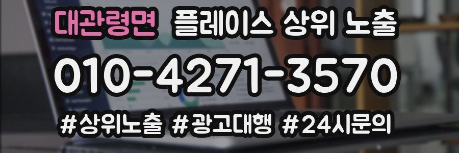 대관령면 플레이스 상위 노출